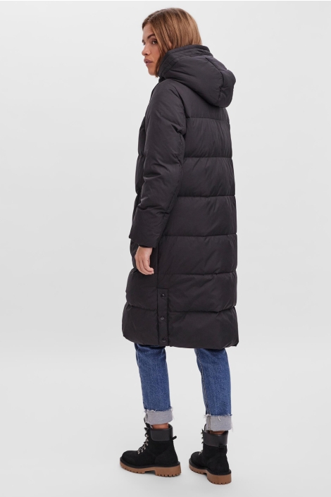 Vero Moda zwarte dames jas | Model zijaanzicht