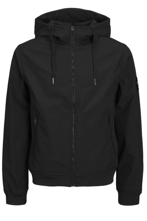 Jack & Jones zwarte heren jas | Vooraanzicht