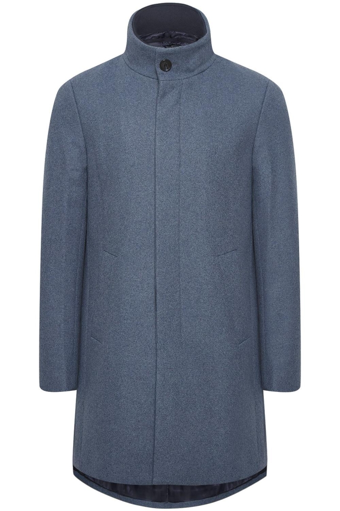Matinique blauwe heren jas | Vooraanzicht