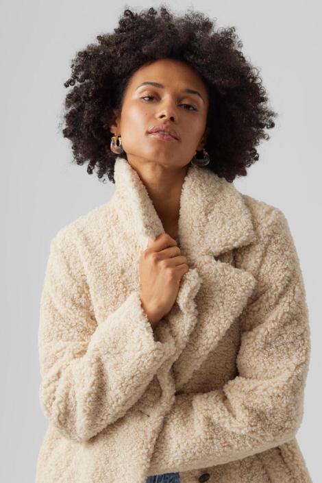Vero Moda beige dames jas | Close up