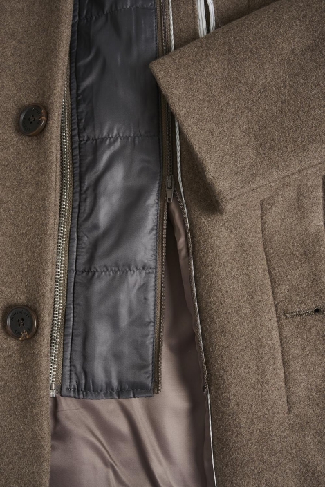 Matinique bruine heren jas | Close up