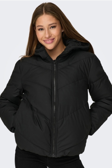 Jacqueline de Yong Jas JDYARNHEM WATER REP SHORT PUFFA OTW 15277952 Black