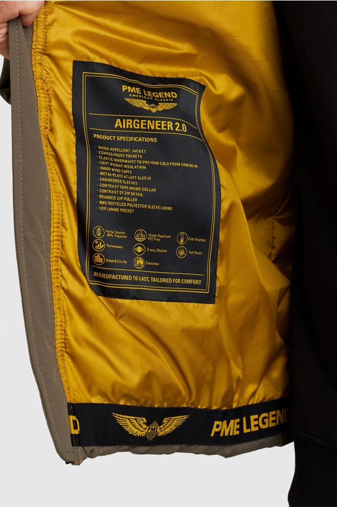 PME legend bruine heren jas | Close up