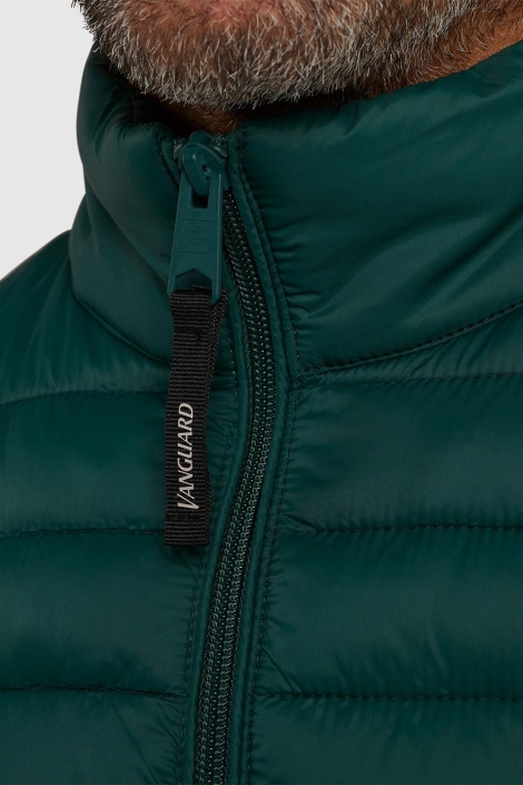 Vanguard groene heren jas | Close up