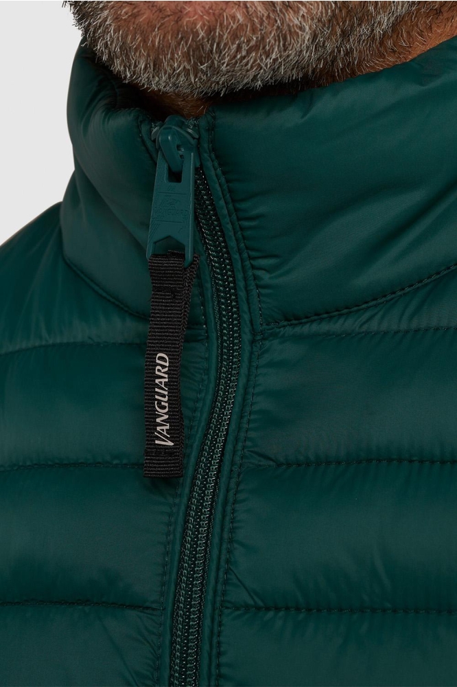 Vanguard groene heren jas | Close up