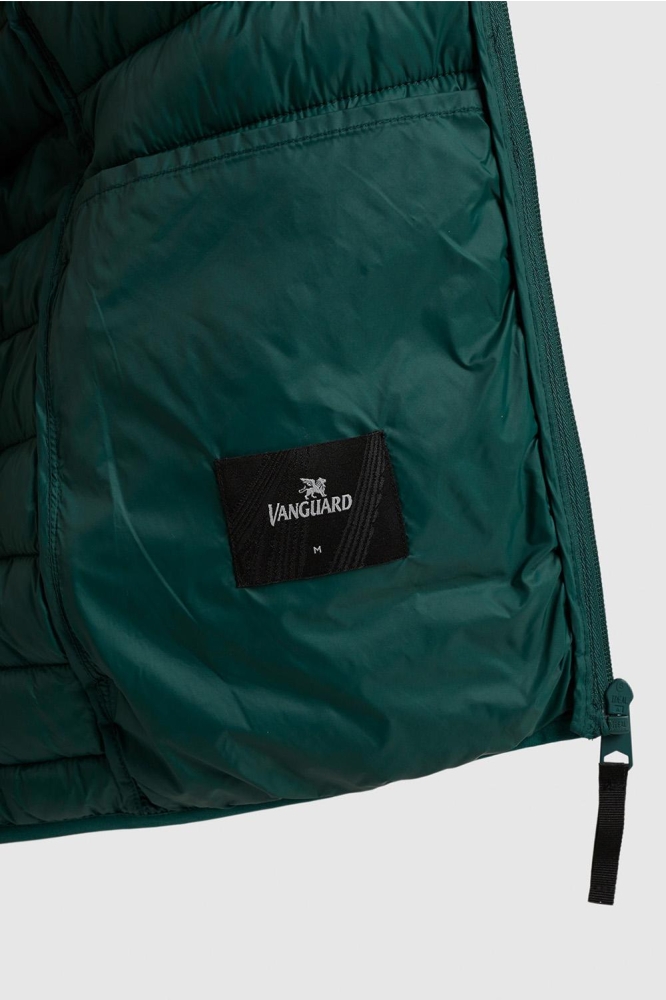 Vanguard groene heren jas | Close up