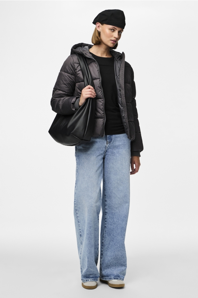 Pieces grijze dames jas | Model