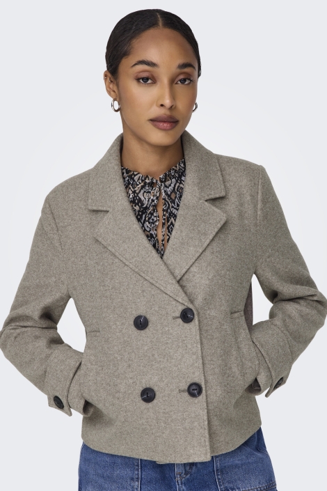 Only camel dames jas | Model vooraanzicht