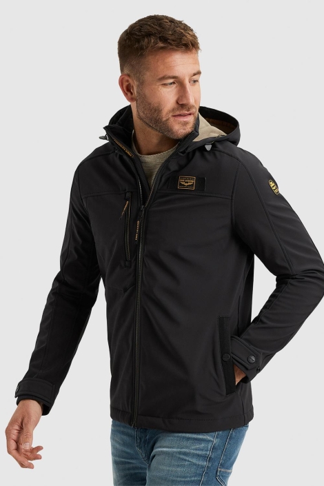 PME legend zwarte heren jas | Model vooraanzicht