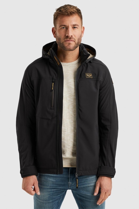 PME legend zwarte heren jas | Model vooraanzicht