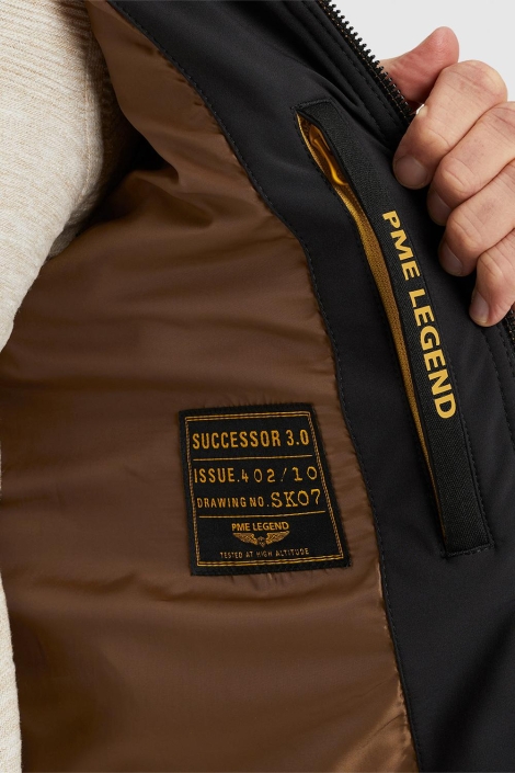 PME legend zwarte heren jas | Close up