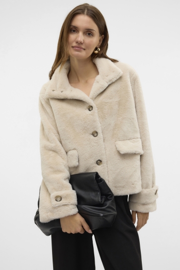 Vero Moda Jas VMSONJAEVA SHORT JACKET GA BOO 10310303 OATMEAL