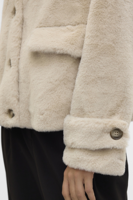 Vero Moda beige dames jas | Close up