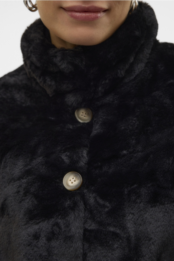 Vero Moda zwarte dames jas | Close up