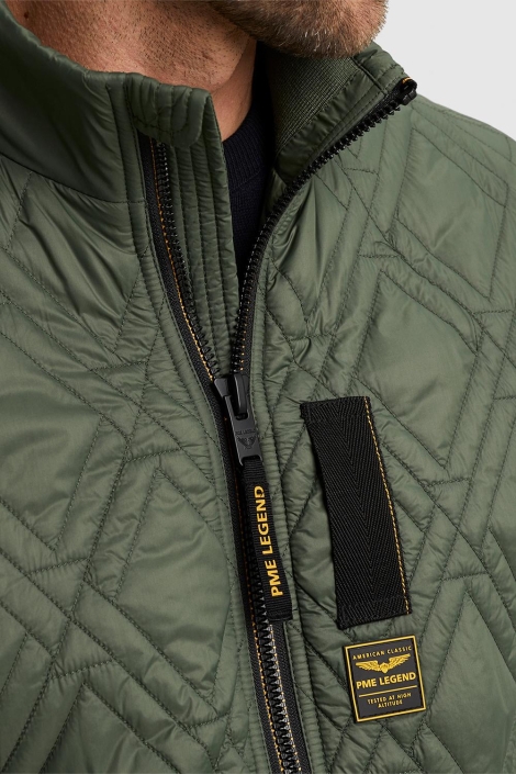 PME legend groene heren jas | Close up
