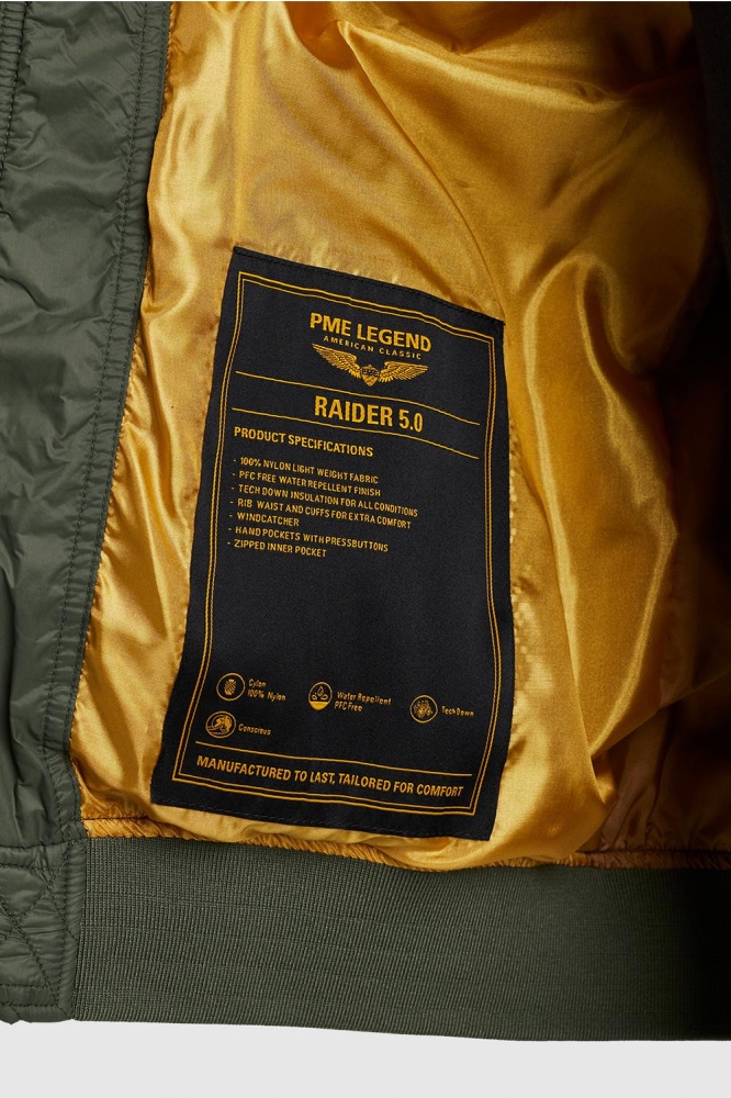 PME legend groene heren jas | Close up