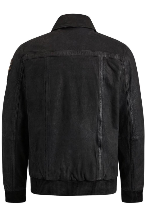 PME legend zwarte heren leren jas | Achteraanzicht