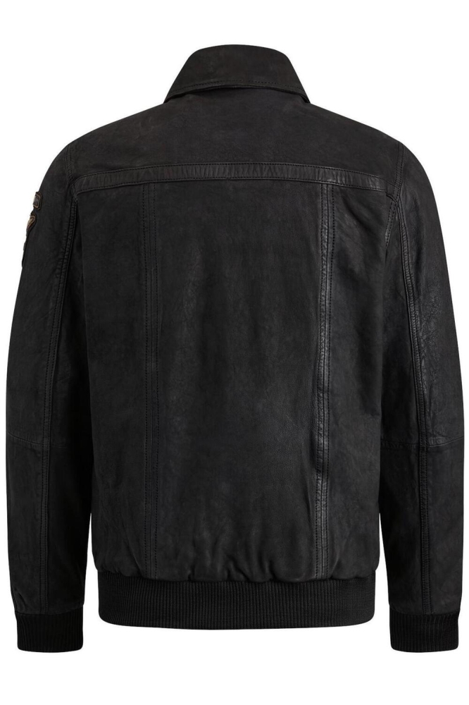 PME legend zwarte heren leren jas | Achteraanzicht