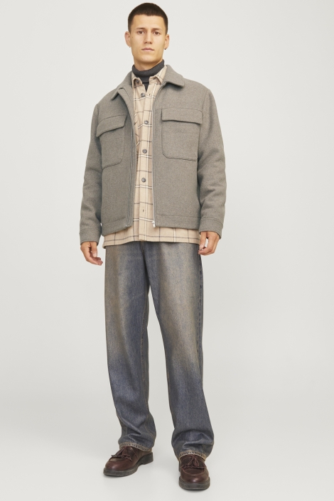 Jack & Jones beige heren jas | Model