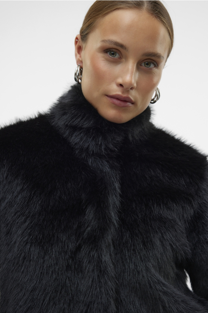 Vero Moda zwarte dames jas | Close up
