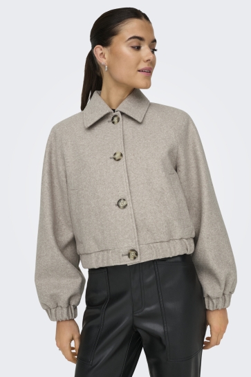 Only onlnancy life collar jacket cc otw Taupe