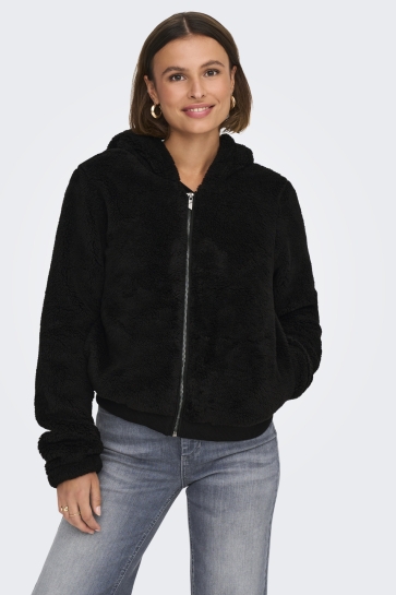 Only ONLNEWANNA CONTACT SHERPA JKT OTW N 15300635 BLACK