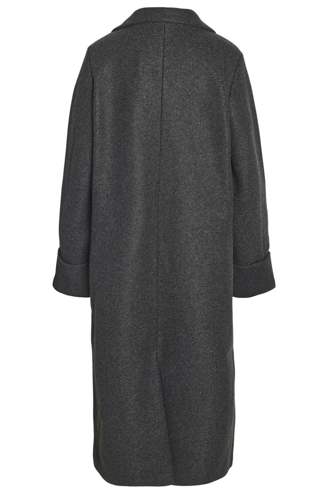 Noisy may grijze dames jas | Achteraanzicht