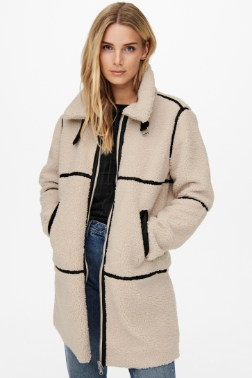 Jacqueline de Yong JDYFROSTY TEDDY LONG JACKET OTW NOO 15243241 BIRCH