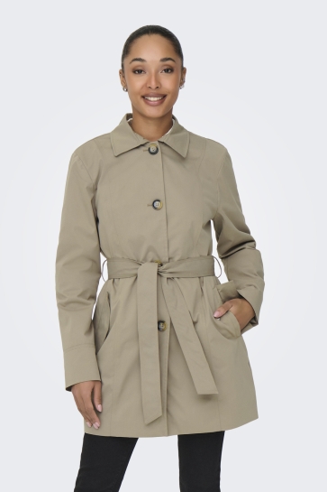 Jacqueline de Yong Jas JDYISADORA TRENCHCOAT OTW HAB NOOS 15338506 Weathered Teak