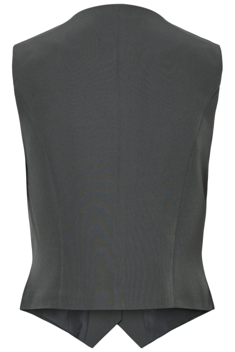 Pieces grijze dames gilet | Achteraanzicht
