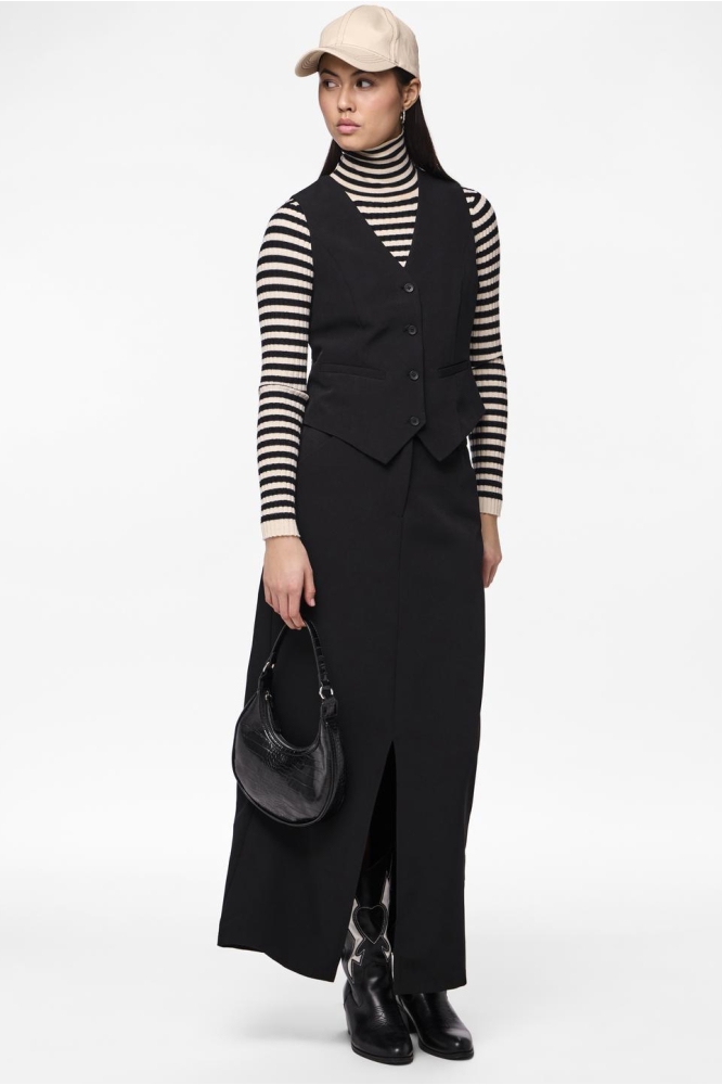 Pieces zwarte dames gilet | Model