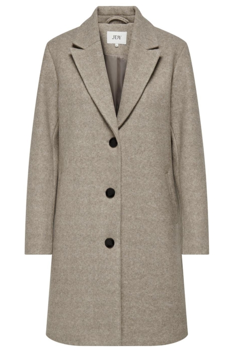 Jacqueline de Yong beige dames jas | Vooraanzicht
