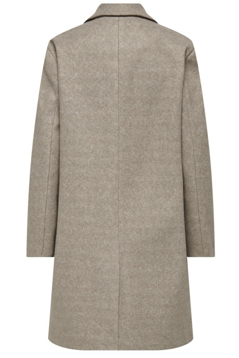 Jacqueline de Yong beige dames jas | Achteraanzicht