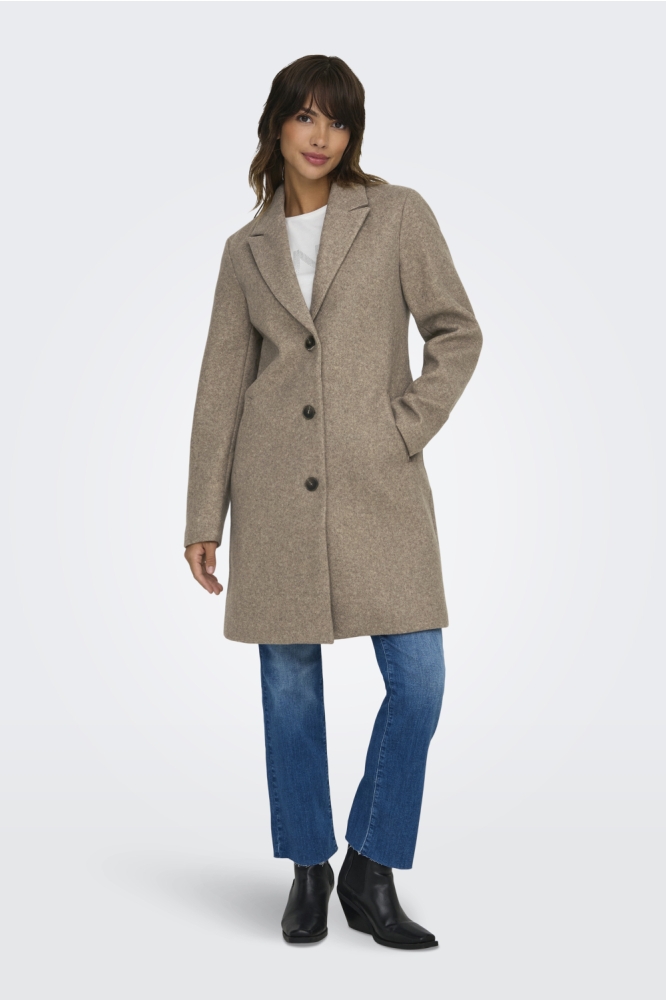 Jacqueline de Yong beige dames jas | Model