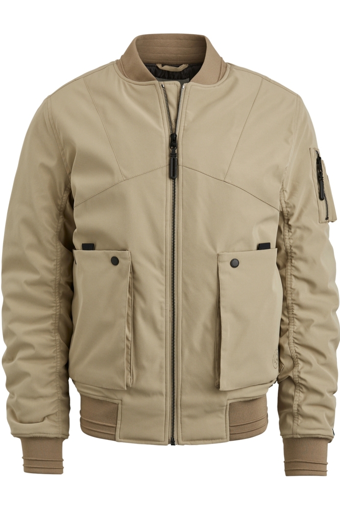 Cast Iron beige heren jas | Vooraanzicht