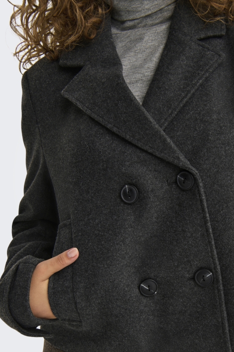 Only grijze dames jas | Close up