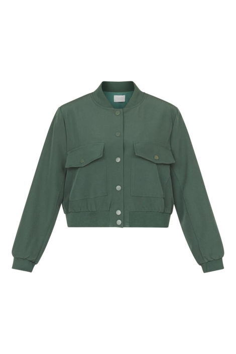 SisterS point groene dames jas | Vooraanzicht