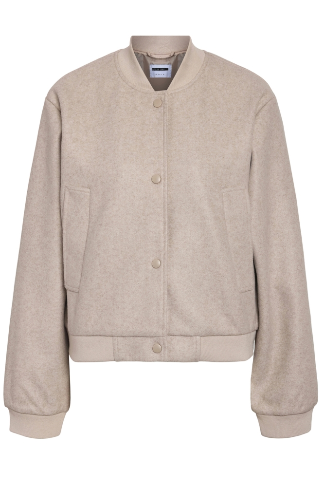 Noisy may beige dames jas | Vooraanzicht