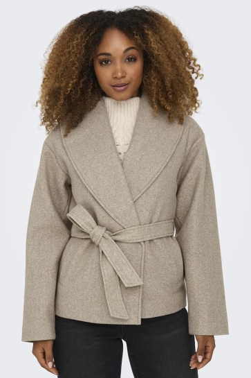 Only ONLAUGUSTA LIFE SHORT COAT OTW NOOS 15314352 FUNGI/MELANGE