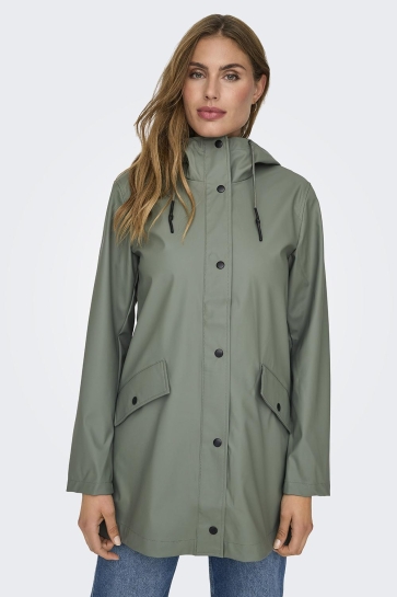 Only Jas ONLELISA RAINCOAT OTW NOOS 15261734 AGAVE GREEN
