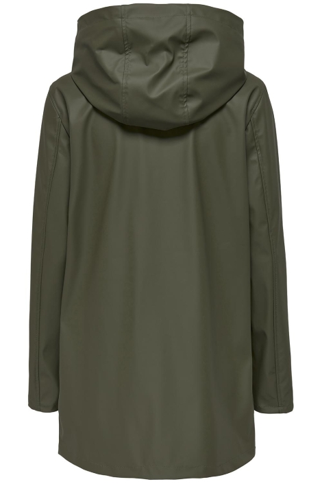 Only groene dames jas | Achteraanzicht