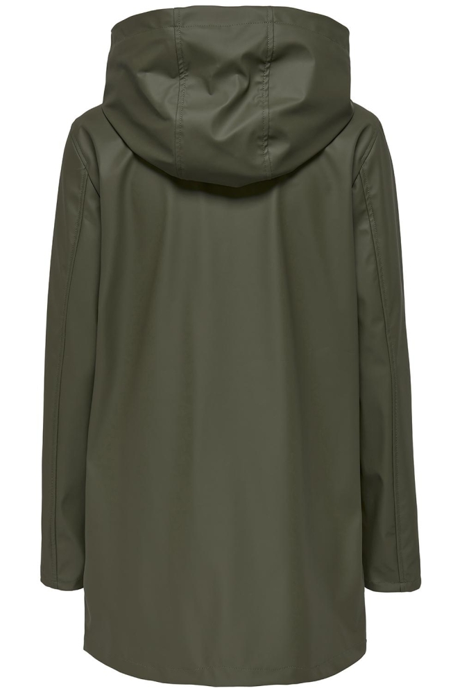 Only groene dames jas | Achteraanzicht