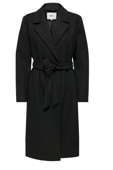 Only zwarte dames jas | Vooraanzicht