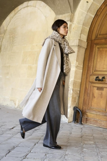 Only Jas ONLALVILDA LIFE WRAP COAT OTW NOOS 15314362 Simply Taupe/MELANGE