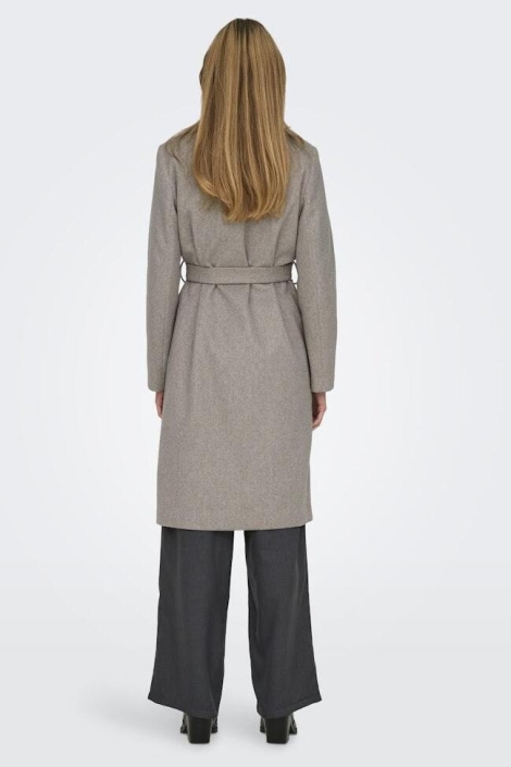 Only beige dames jas | Model achteraanzicht