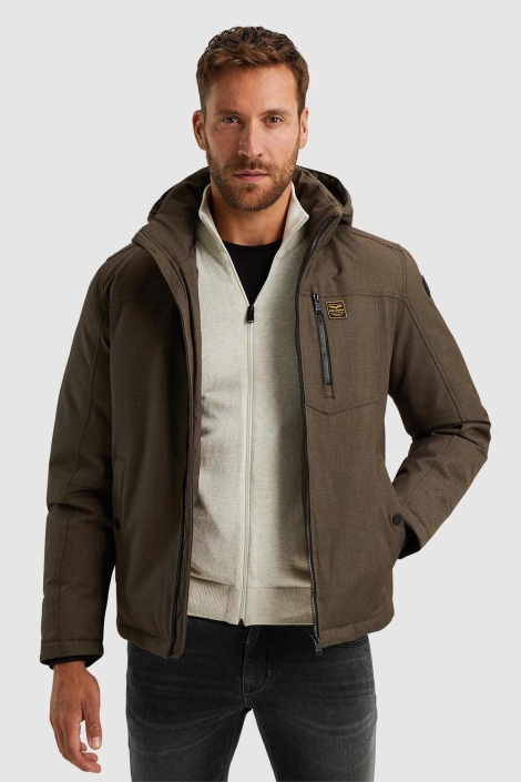 PME legend groene heren jas | Model vooraanzicht