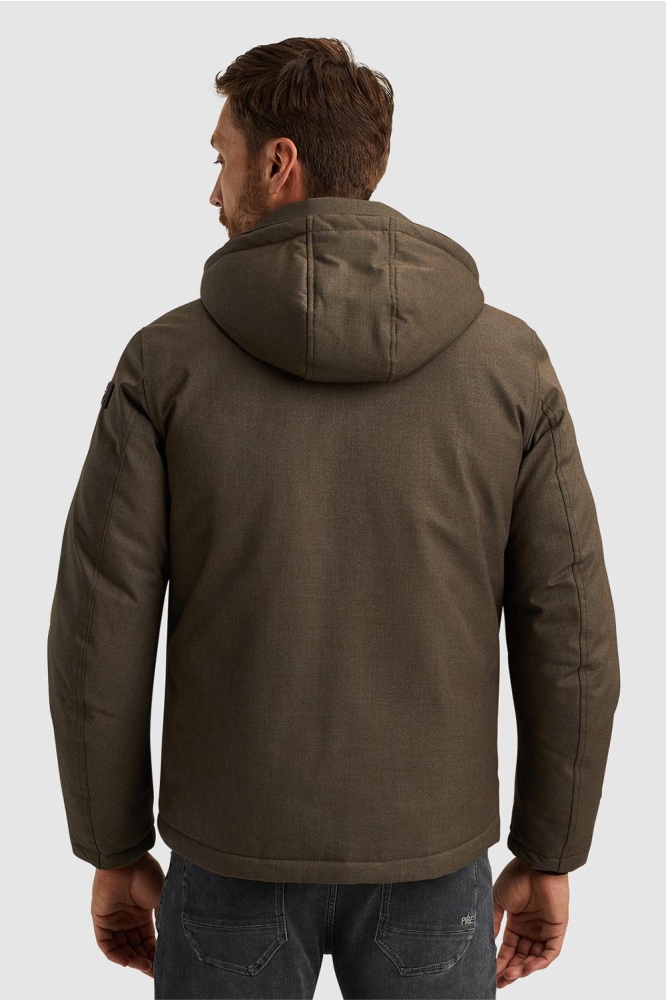 PME legend groene heren jas | Model achteraanzicht