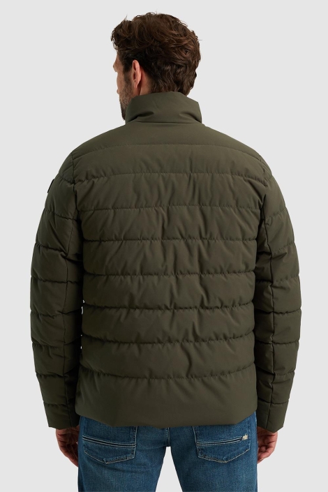 PME legend groene heren jas | Model achteraanzicht