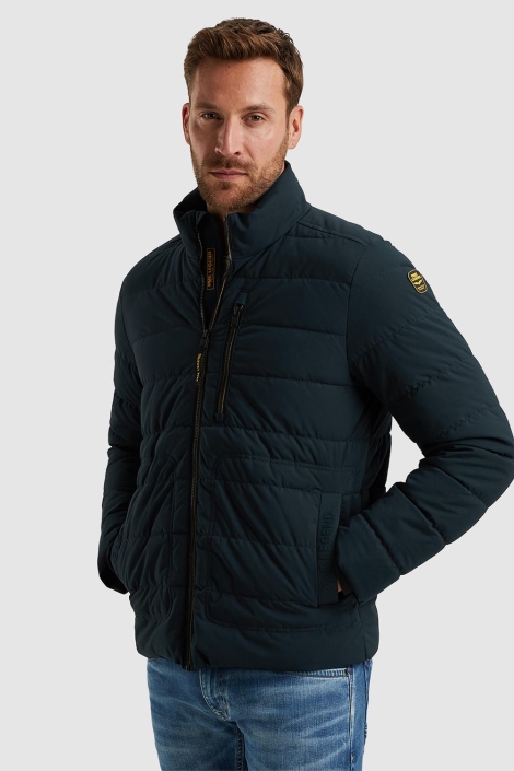 PME legend blauwe heren jas | Model vooraanzicht