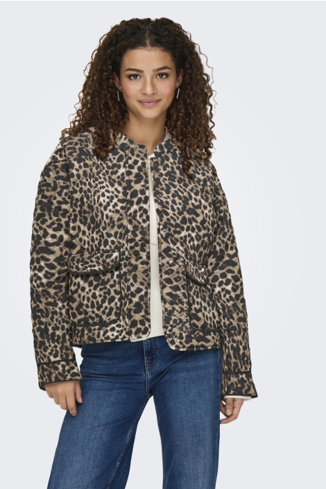 Only camel dames jas | Model vooraanzicht